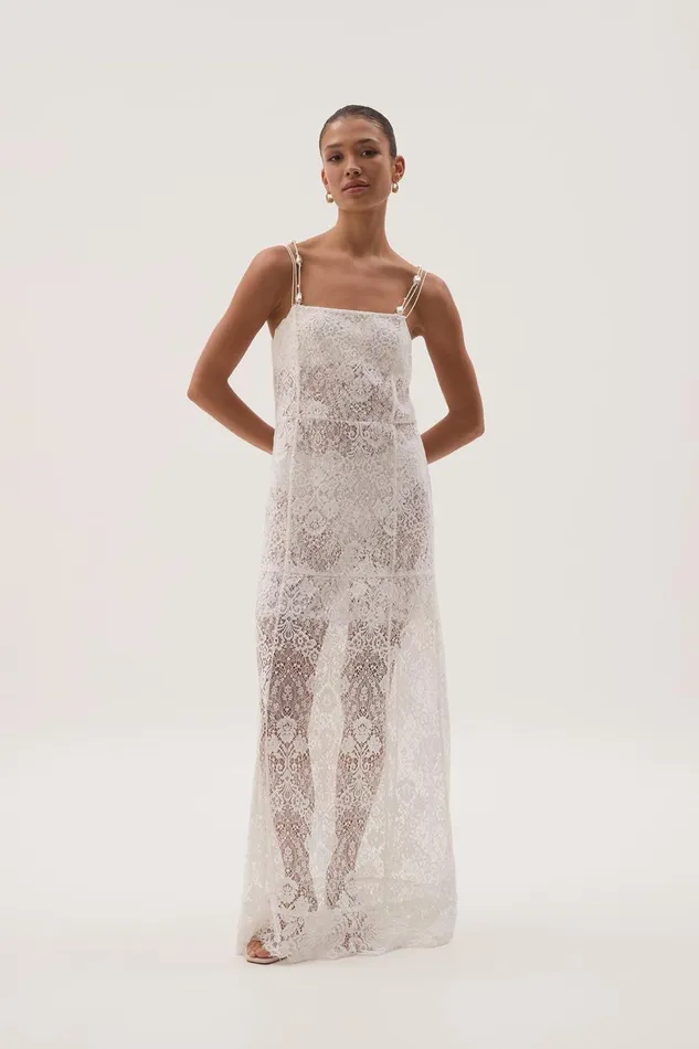 Aje Dresses Pera Maxi Dress White 8211 Women Aje Dresses Pera Maxi Dress White 8211 Women