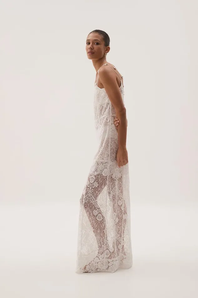 Aje Dresses Pera Maxi Dress White 8211 Women Aje Dresses Pera Maxi Dress White 8211 Women