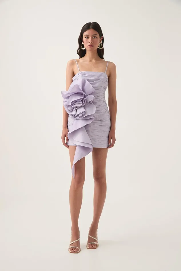 Aje Dresses Potion Spiral Mini Dress Lilac 8211 Women