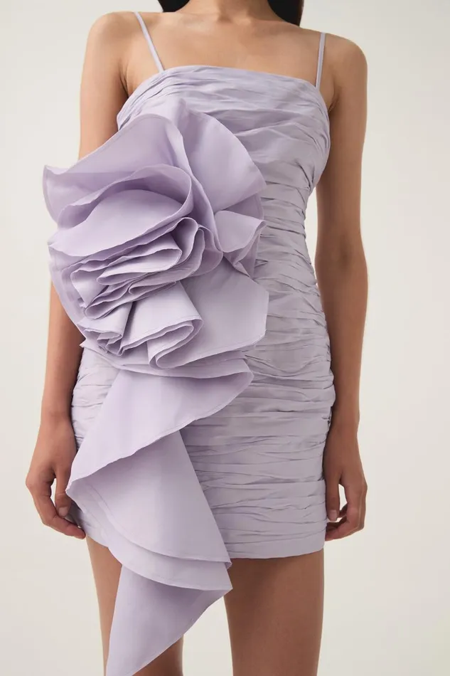 Aje Dresses Potion Spiral Mini Dress Lilac 8211 Women Aje Dresses Potion Spiral Mini Dress Lilac 8211 Women