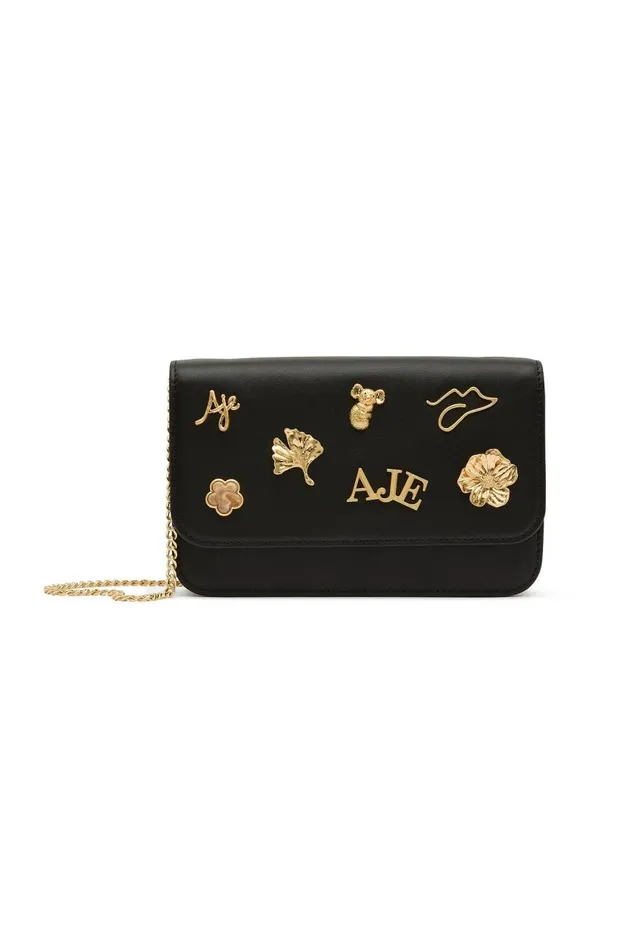 Aje Handbags and Wallets Augustine Charm Clutch Black 8211 Women Aje Handbags and Wallets Augustine Charm Clutch Black 8211 Women