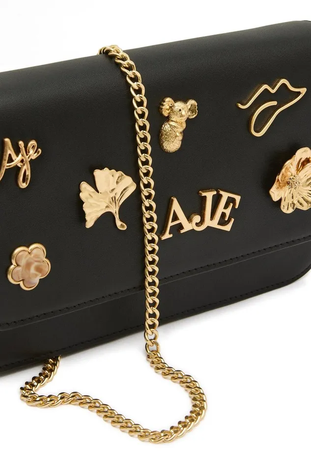 Aje Handbags and Wallets Augustine Charm Clutch Black 8211 Women Aje Handbags and Wallets Augustine Charm Clutch Black 8211 Women