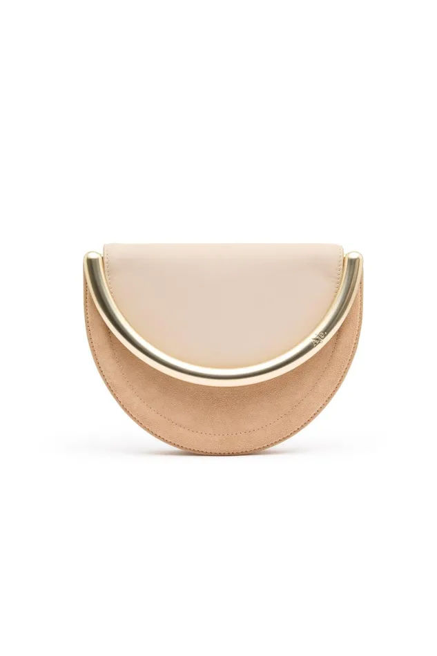 Aje Handbags and Wallets Norma Crescent Clutch Natural Beigetawny Brown 8211 Women Aje Handbags and Wallets Norma Crescent Clutch Natural Beigetawny Brown 8211 Women