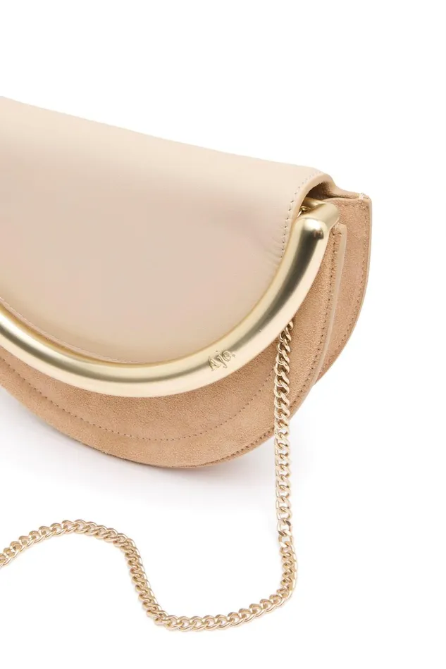Aje Handbags and Wallets Norma Crescent Clutch Natural Beigetawny Brown 8211 Women Aje Handbags and Wallets Norma Crescent Clutch Natural Beigetawny Brown 8211 Women