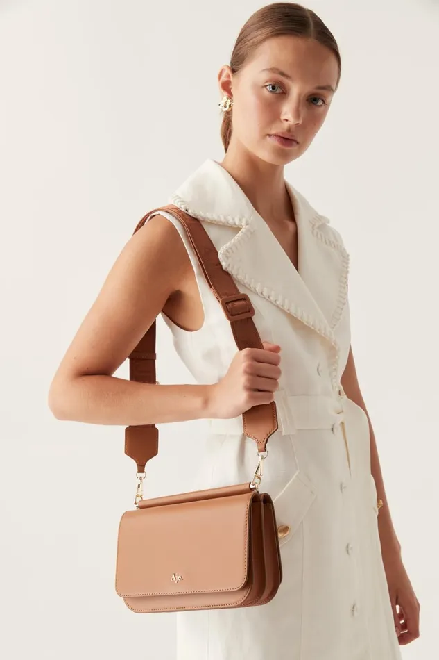 Aje Handbags and Wallets Nova Large Crossbody Bag Tan 8211 Women