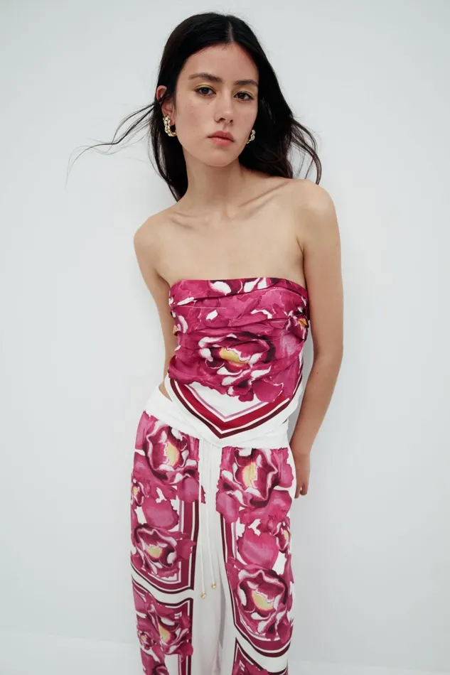 Aje Hats and Scarves Atomic Scarf Top Boldly Blooming 8211 Women