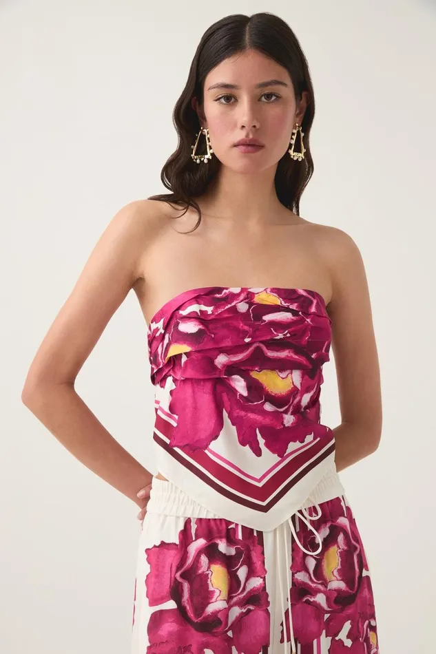 Aje Hats and Scarves Atomic Scarf Top Boldly Blooming 8211 Women Aje Hats and Scarves Atomic Scarf Top Boldly Blooming 8211 Women