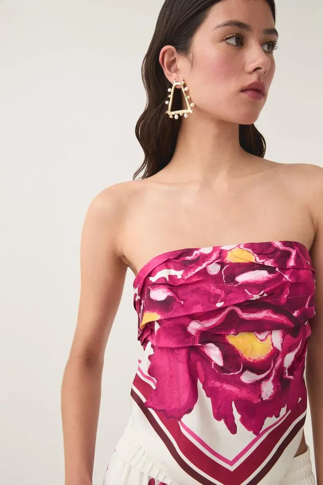 Aje Hats and Scarves Atomic Scarf Top Boldly Blooming 8211 Women Aje Hats and Scarves Atomic Scarf Top Boldly Blooming 8211 Women