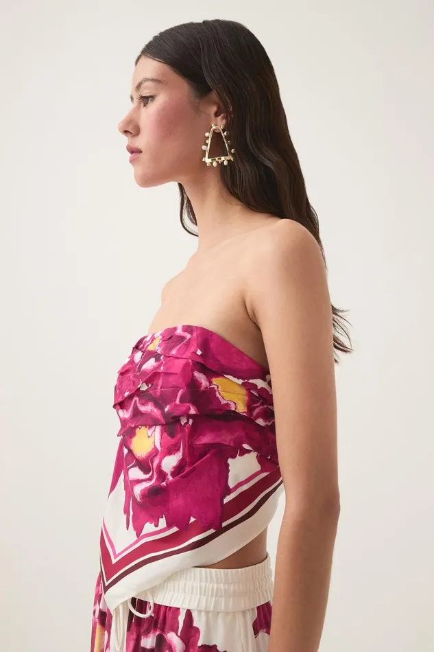 Aje Hats and Scarves Atomic Scarf Top Boldly Blooming 8211 Women Aje Hats and Scarves Atomic Scarf Top Boldly Blooming 8211 Women