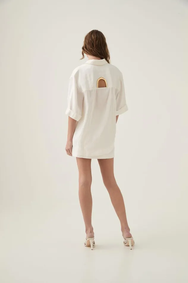Aje Matching Sets Asteria Short Sleeve Shirt Ivory 8211 Women Aje Matching Sets Asteria Short Sleeve Shirt Ivory 8211 Women