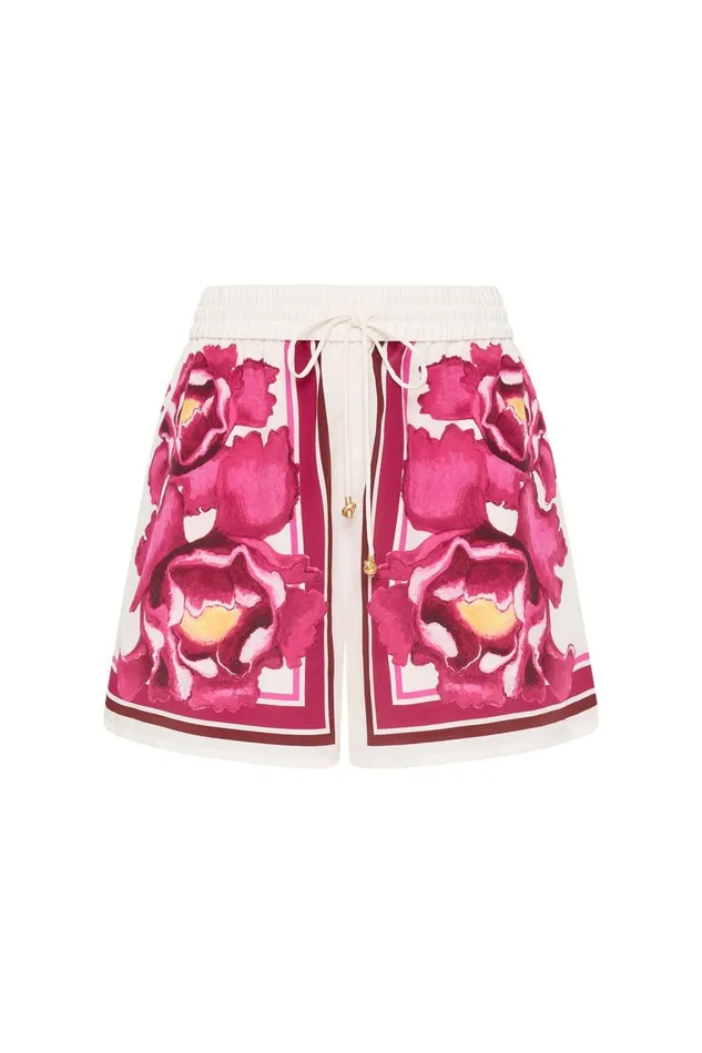Aje Matching Sets Atomic Silk Drawstring Short Boldly Blooming 8211 Women