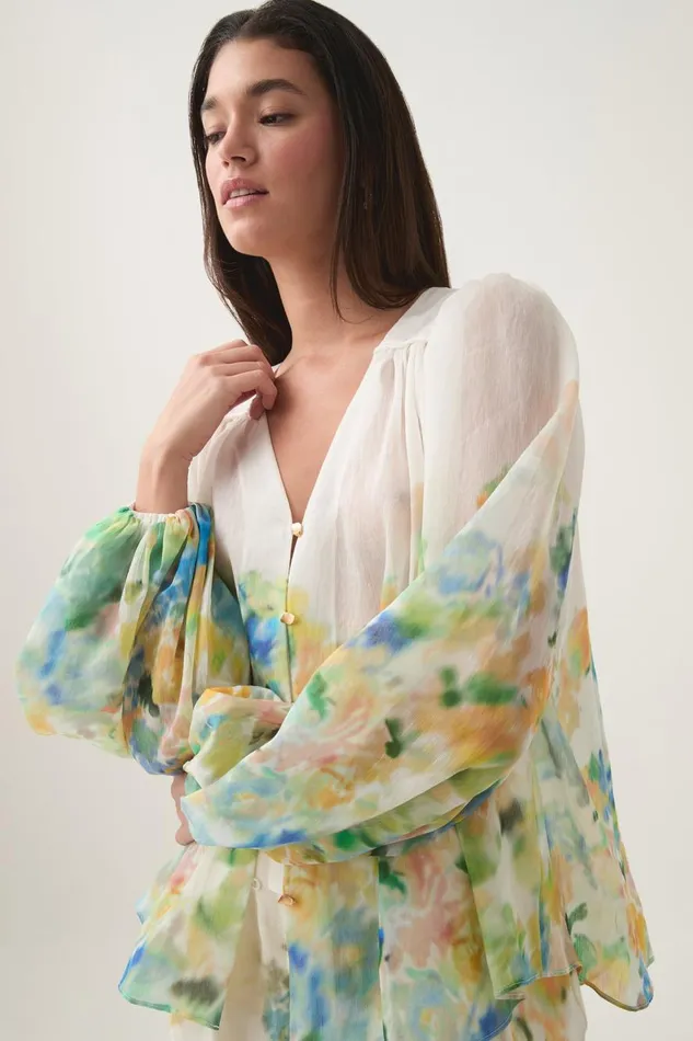 Aje Matching Sets Dreamscape Blouse Floral Haze 8211 Women Aje Matching Sets Dreamscape Blouse Floral Haze 8211 Women