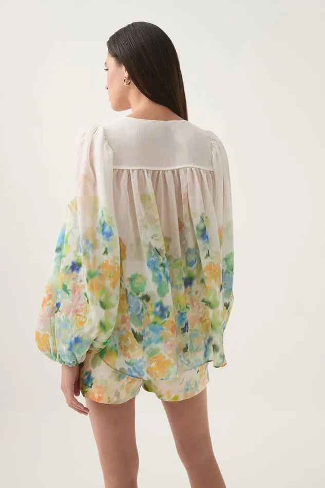 Aje Matching Sets Dreamscape Blouse Floral Haze 8211 Women Aje Matching Sets Dreamscape Blouse Floral Haze 8211 Women