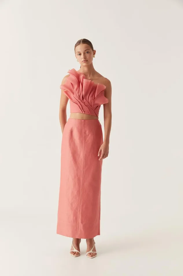 Aje Matching Sets Mary Column Maxi Skirt Guava Pink 8211 Women
