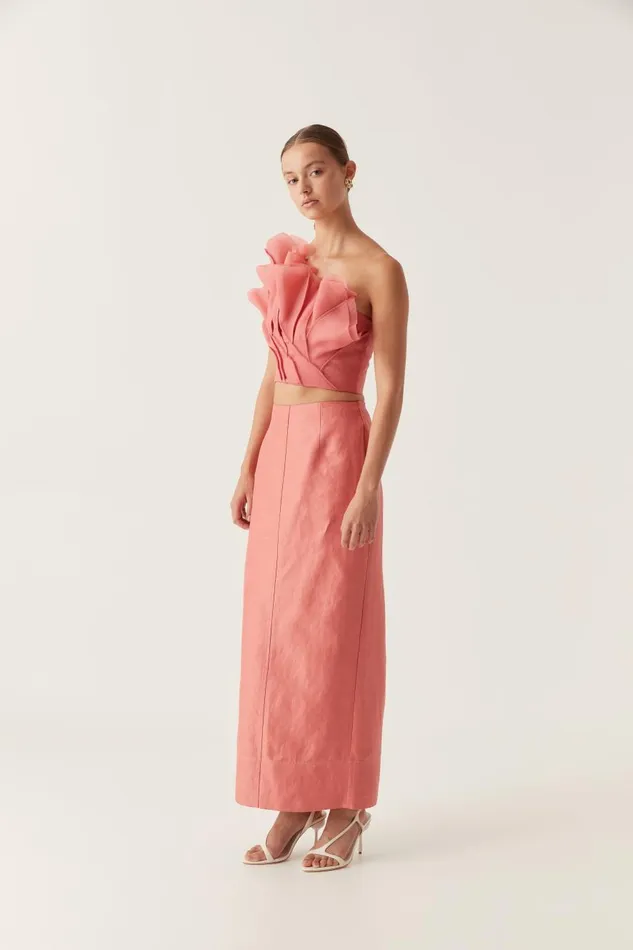 Aje Matching Sets Mary Column Maxi Skirt Guava Pink 8211 Women