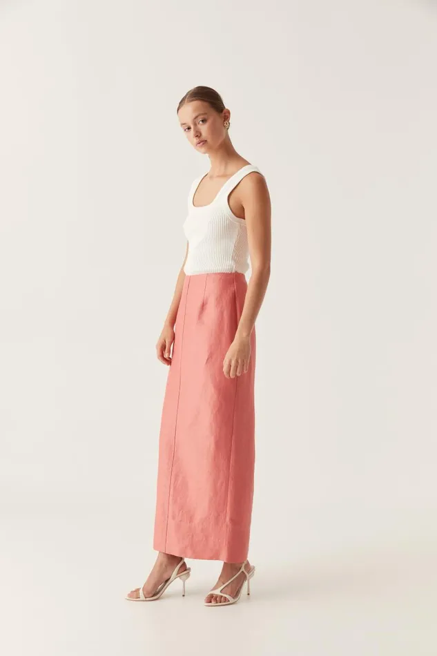 Aje Matching Sets Mary Column Maxi Skirt Guava Pink 8211 Women