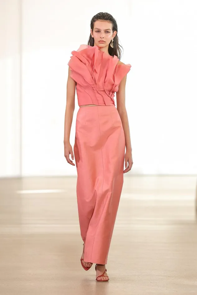 Aje Matching Sets Mary Column Maxi Skirt Guava Pink 8211 Women
