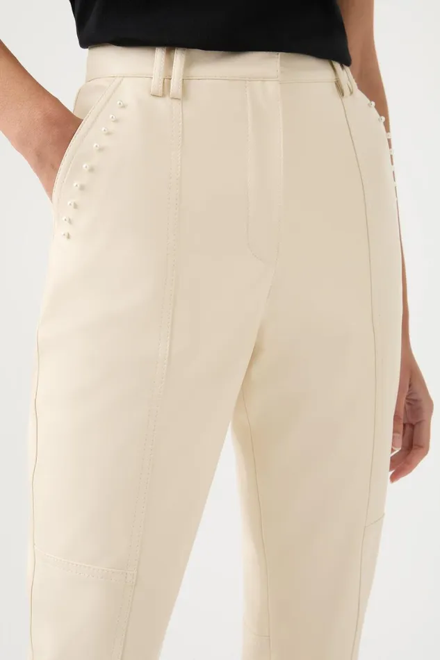 Aje Pants Elaine Pant Sandstone Beige 8211 Women