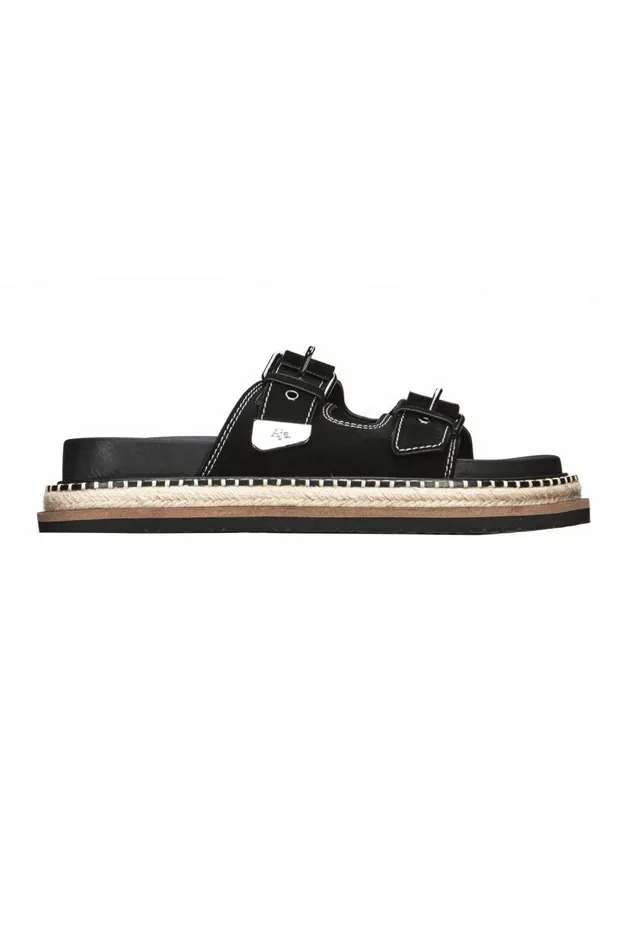 Aje Shoes Camilla Stacked Sole Slide Black 8211 Women