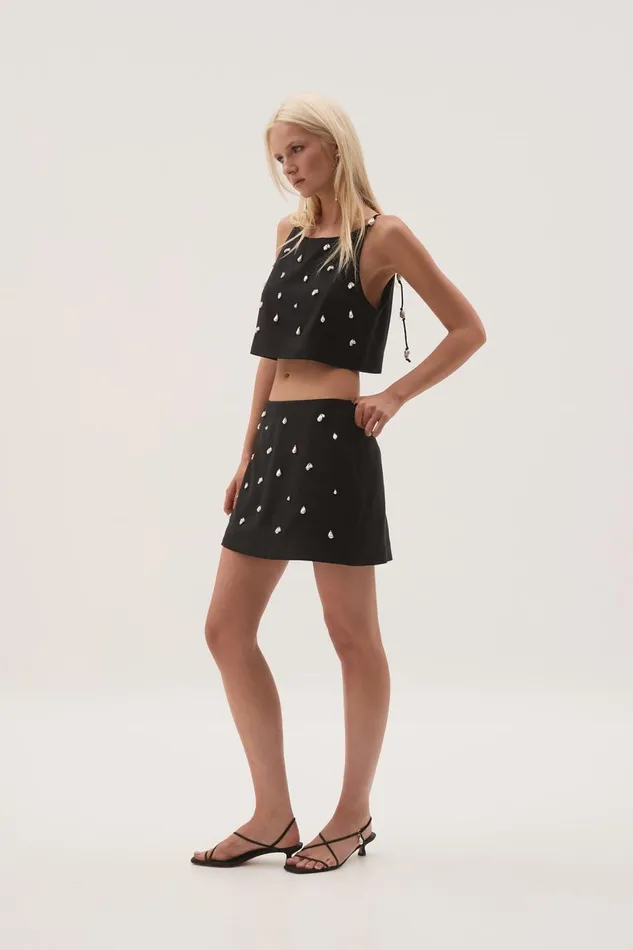 Aje Skirts Akoya Mini Skirt Black 8211 Women