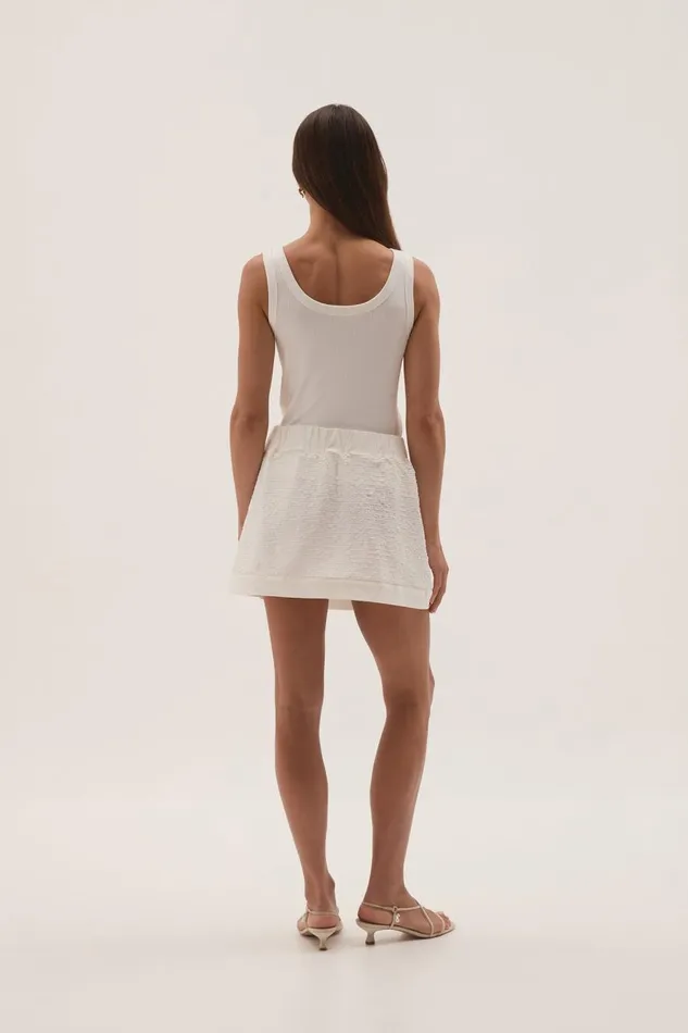 Aje Skirts Nebula Mini Skirt White Sequin 8211 Women