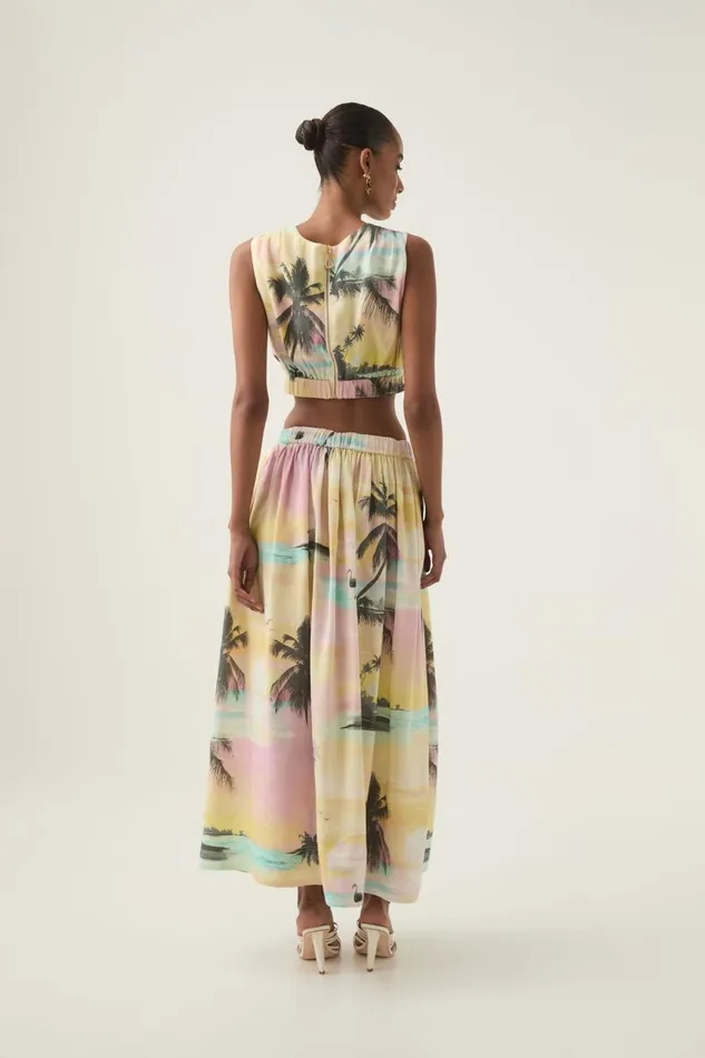 Aje Skirts Nicolette Maxi Skirt Sunset Sky 8211 Women