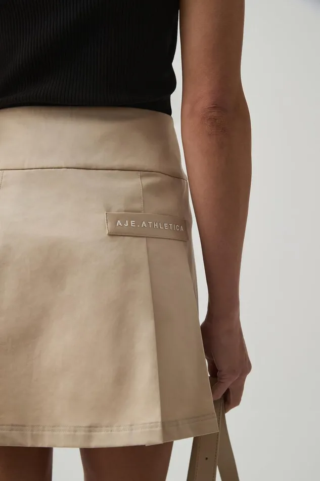 Aje Skirts Pleated Mini Skirt 648 On Taupe 8211 Women Aje Skirts Pleated Mini Skirt 648 On Taupe 8211 Women