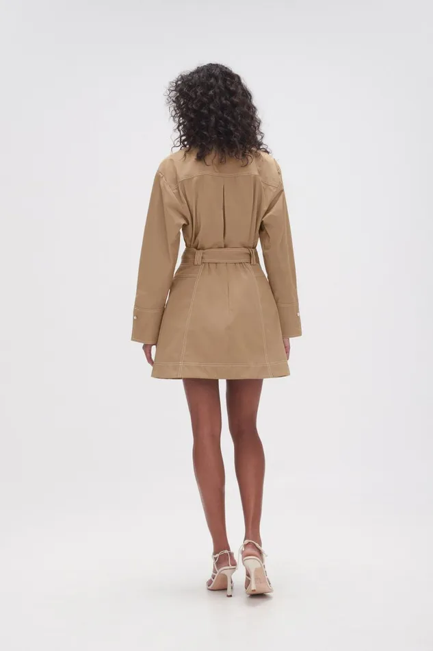 Aje Skirts Willow Utility Mini Skirt Taupe Grey 8211 Women