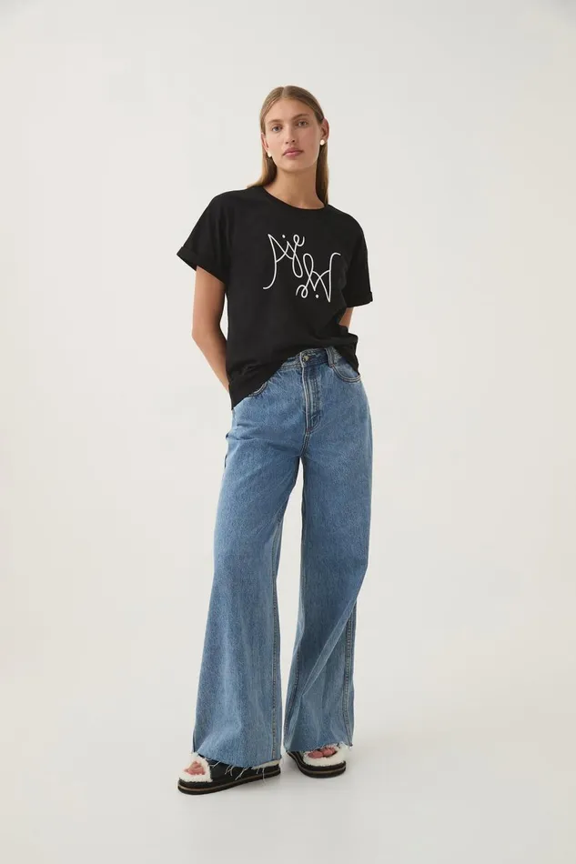 Aje Tees Prophecy Logo Oversized Tee Blackwhite Logo 8211 Women
