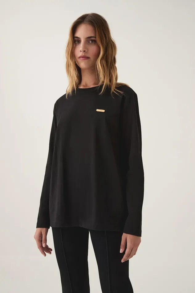 Aje Tees Rayne Long Sleeve Tee Black 8211 Women