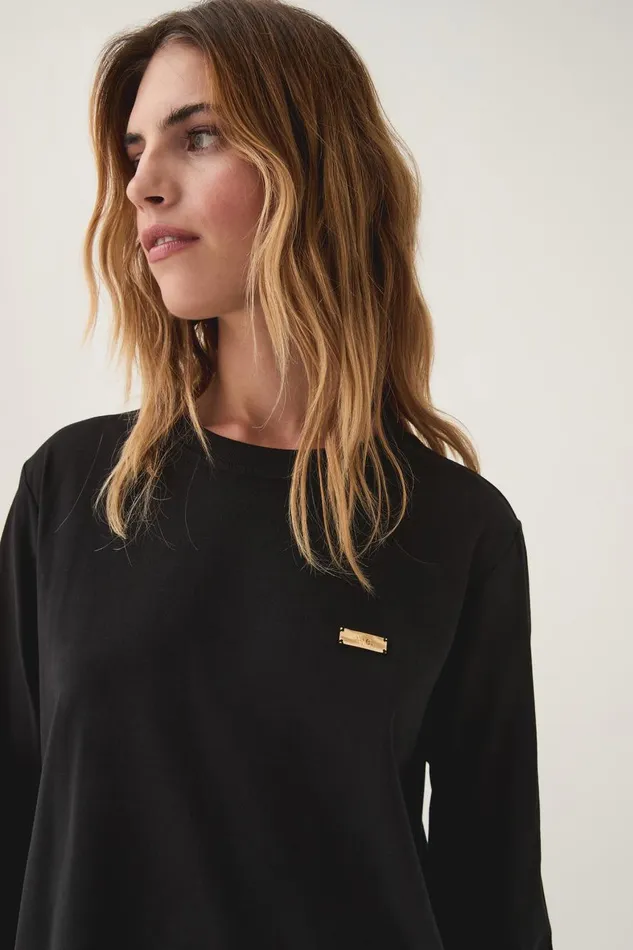 Aje Tees Rayne Long Sleeve Tee Black 8211 Women