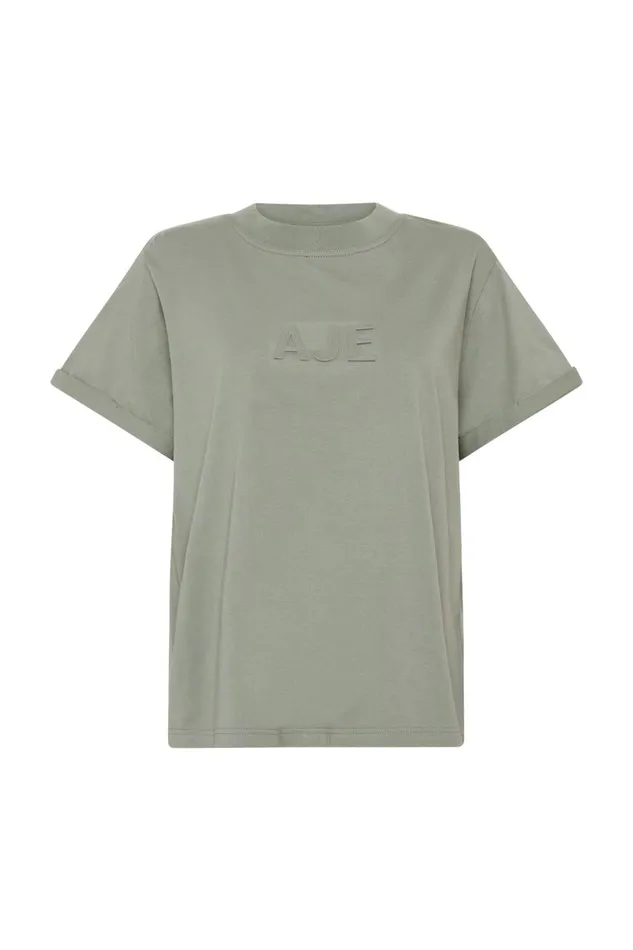 Aje Tees Stone Tee Oakmoss 8211 Women