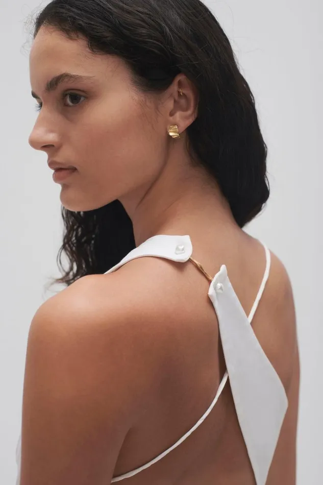 Aje Tops Allure Asymmetric Draped Cami Ivory 8211 Women Aje Tops Allure Asymmetric Draped Cami Ivory 8211 Women