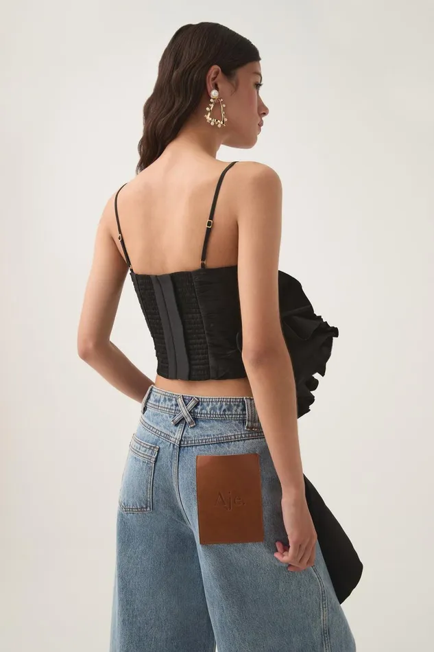 Aje Tops Potion Spiral Top Black 8211 Women Aje Tops Potion Spiral Top Black 8211 Women