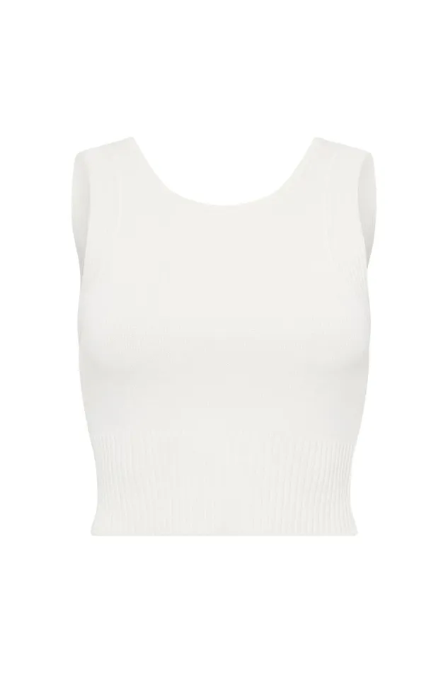Aje Tops Saoirse Scoop Back Neck Top Ivory 8211 Women Aje Tops Saoirse Scoop Back Neck Top Ivory 8211 Women