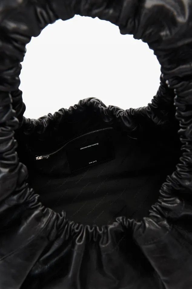 Alexander Wang Bags Women Crescent Large Shoulder Bag In Crackle Patent Leather