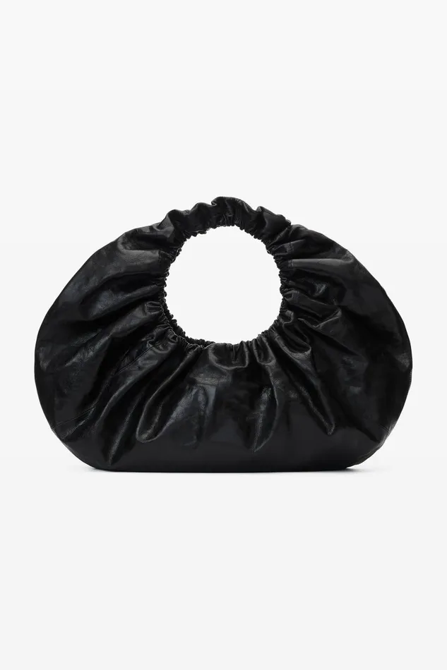Alexander Wang Bags Women Crescent Large Shoulder Bag In Crackle Patent Leather
