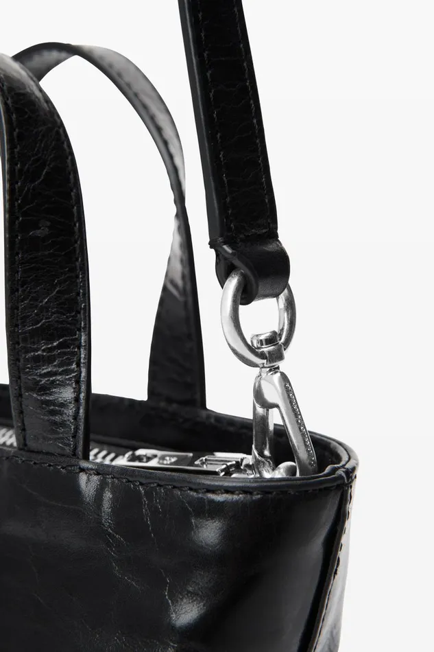 Alexander Wang Bags Women Punch Mini Tote Bag In Crackle Patent Leather