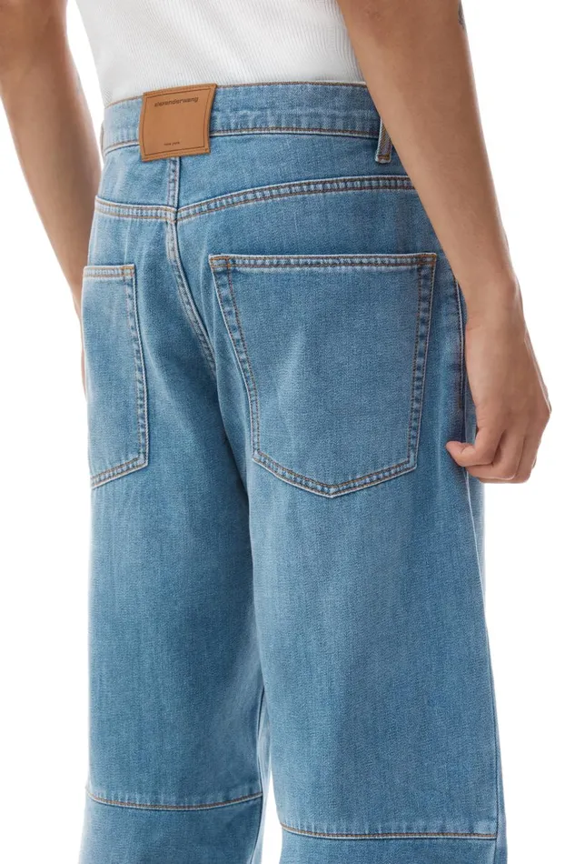 Alexander Wang Bottoms Men HighWaist Ballon Jeans In Brushed Denim