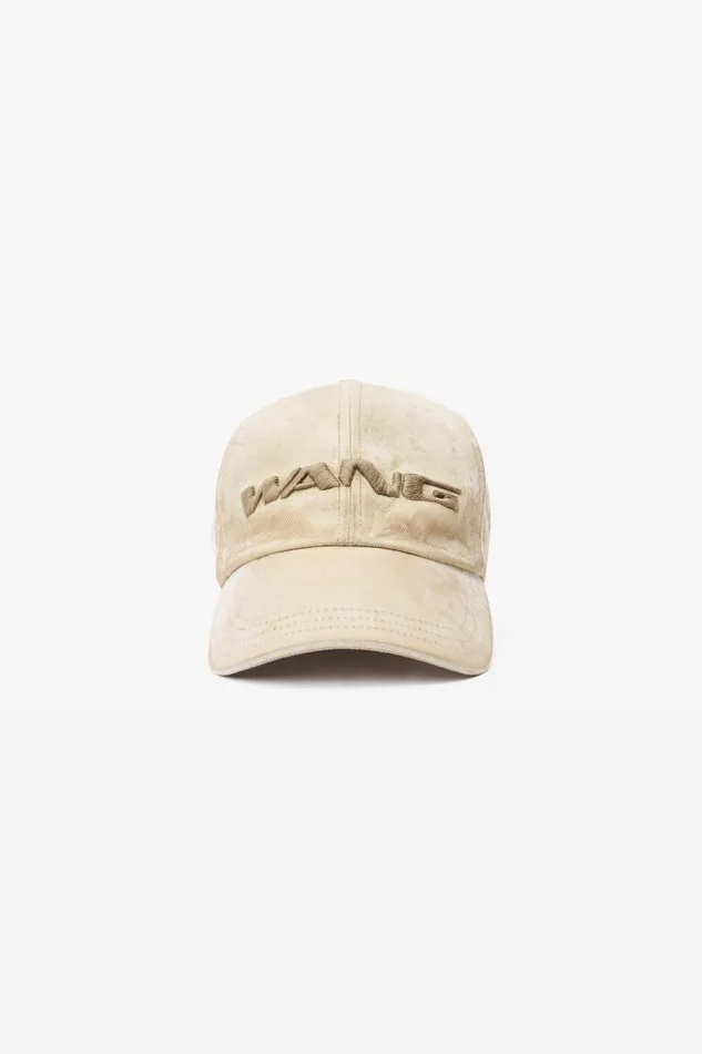 Alexander Wang Denim Women 3d LogoEmbroidered Flocked Denim Cap
