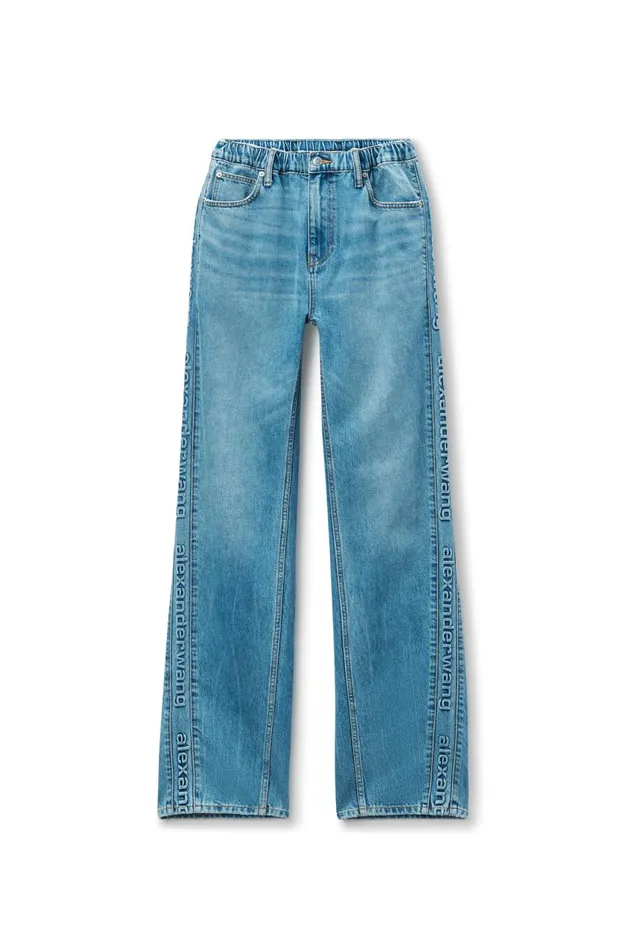 Alexander Wang Denim Women LogoEmbossed Balloon Jeans