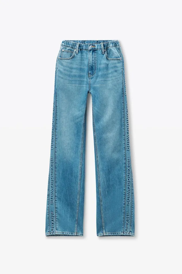 Alexander Wang Denim Women LogoEmbossed Balloon Jeans