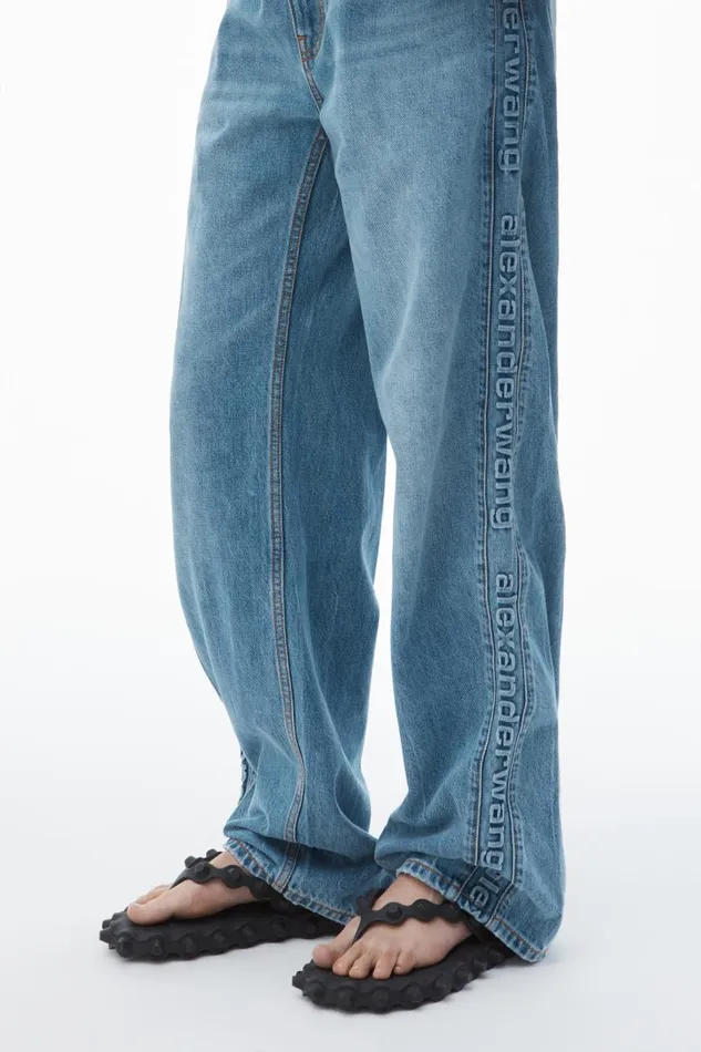 Alexander Wang Denim Women LogoEmbossed Balloon Jeans