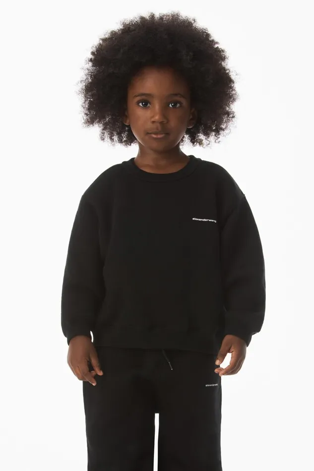 Alexander Wang Kids Logo Sweatshirt In Essential Terry