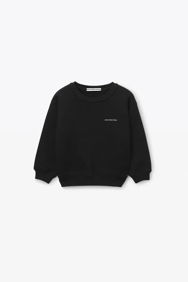 Alexander Wang Kids Logo Sweatshirt In Essential Terry