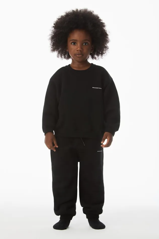 Alexander Wang Kids Logo Sweatshirt In Essential Terry