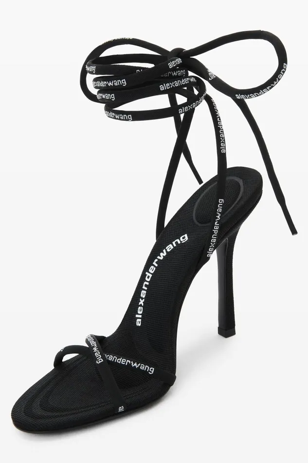 Alexander Wang Shoes Women Helix 105 Strappy High Heel Sandal