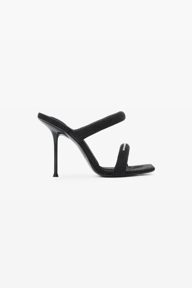 Alexander Wang Shoes Women Julie 105mm Denim Tubular Sandal