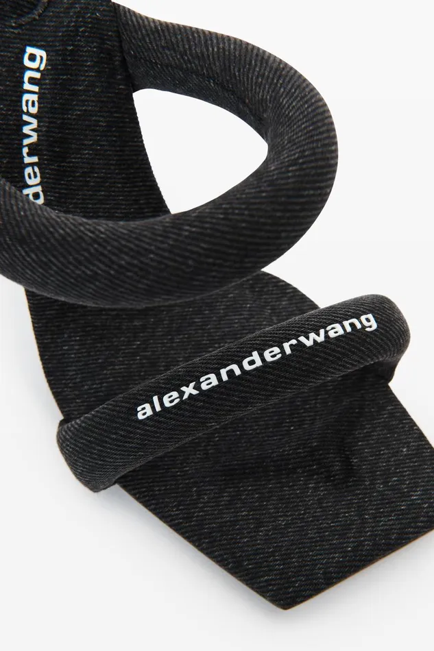 Alexander Wang Shoes Women Julie 105mm Denim Tubular Sandal