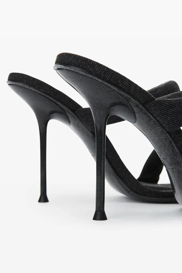 Alexander Wang Shoes Women Julie 105mm Denim Tubular Sandal
